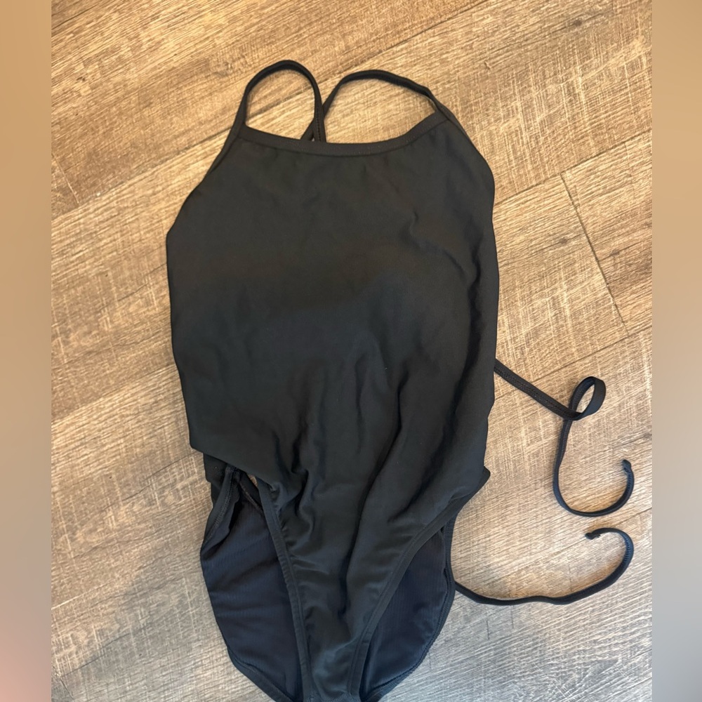 Jolyn Women’s Jackson Active Black Medium-Full Coverage Training Swimsuit
